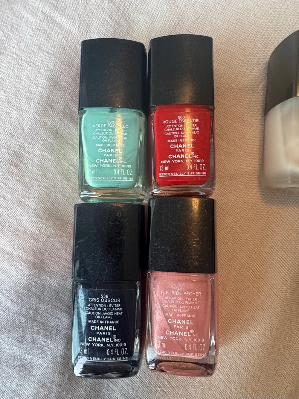 CHANEL Assorted Nail Lacquer 8 colors + Base & Gel Top Coat - Picture 2 of 4